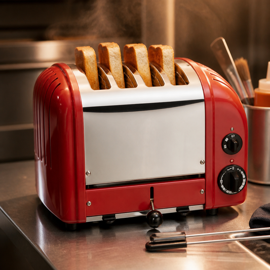 Commercial 3 Slice Toaster with Extra Wide Slots and Controls