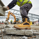 Premium Honey Nubuck Metal Free Waterproof Safety Boot - Sizes 3-13 with Enhanced Comfort and Durability