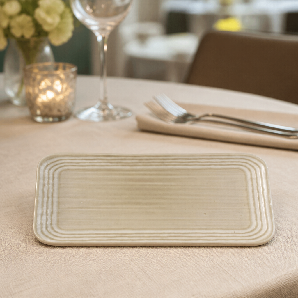 Commercial Rectangular Plate 270x160mm for catering, 12 pack