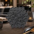 Commercial Silicone Trivet 178mm Heat Resistant Grey 6 Pack