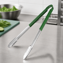 Commercial Colour Coded Serving Tongs Green 405mm