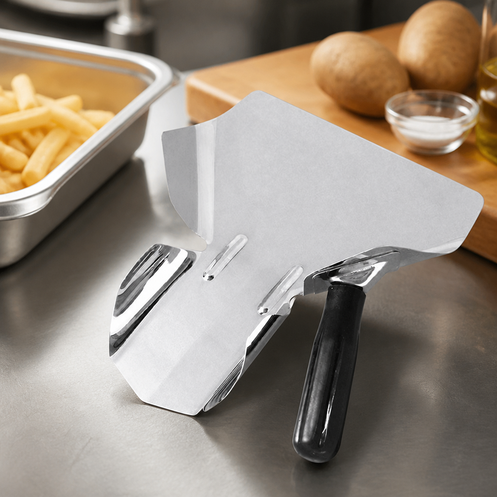 Commercial French Fry Bagger stainless steel portioning tool