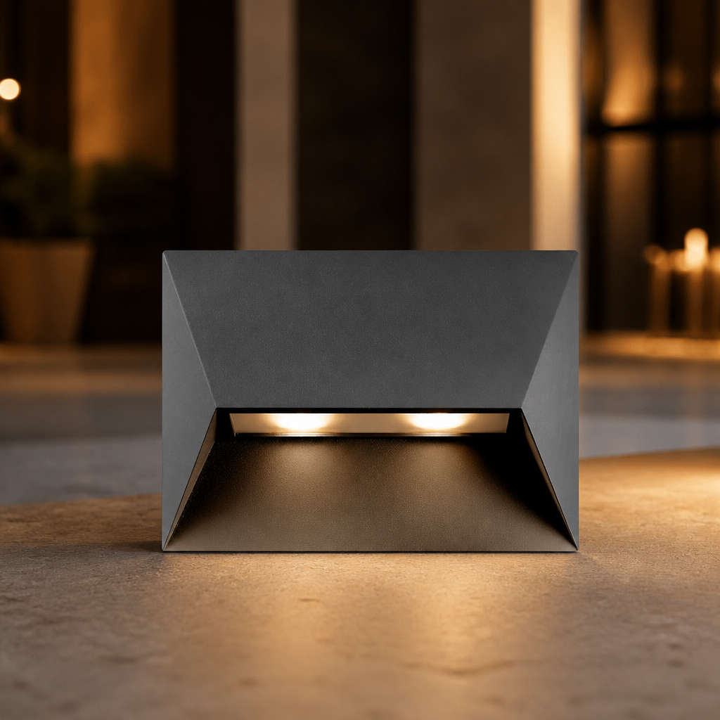 Outdoor Wall Light Black 190mm x 270mm Scandinavian Design