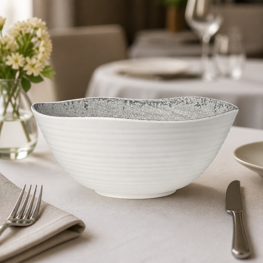 Commercial Medium Round Melamine Bowls 286x117mm 4 Pack