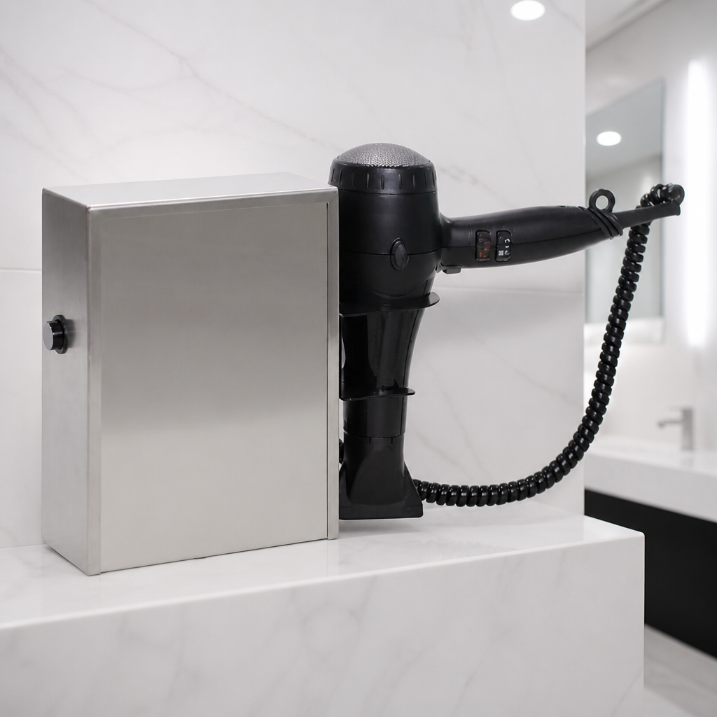 Commercial Silent Ionic Hair Dryer with Stainless Steel Housing