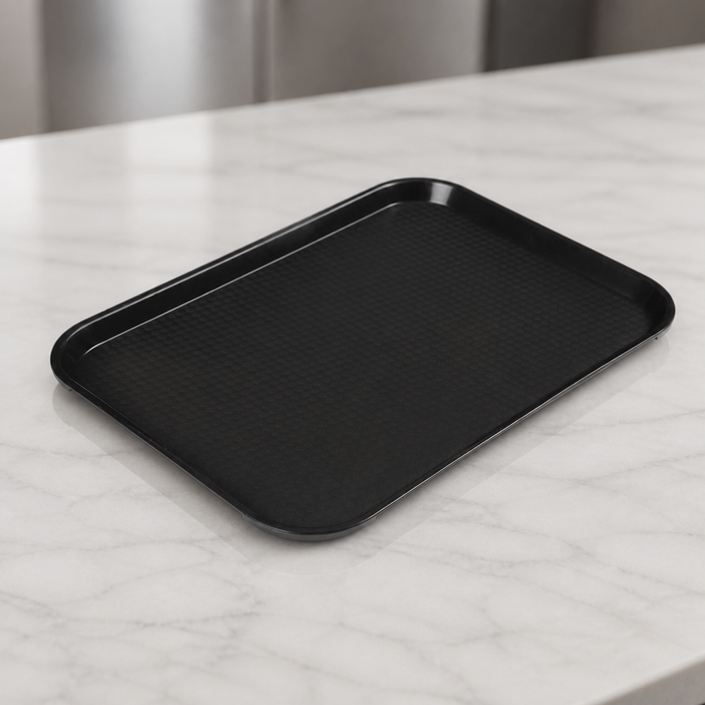 Commercial Rectangular Plastic Tray 300x410mm Non-Slip