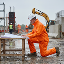 Premium Waterproof Coverall - Durable Flexothane Rain Suit with Hood and Elastic Cuffs for Wind and Chemical Protection