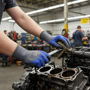 Premium Lightweight Oil Resistant Gloves with Double Layer Nitrile Palm Coating for Maximum Abrasion Resistance and Comfort