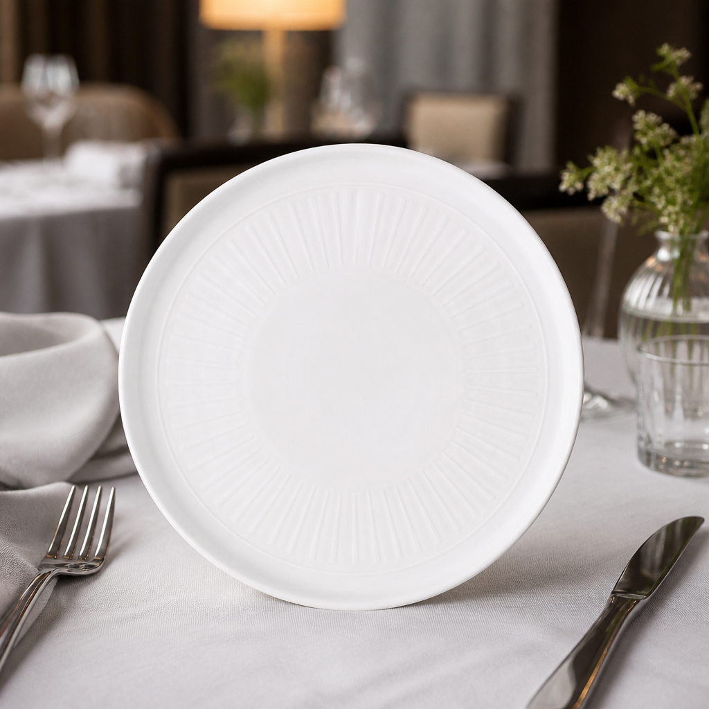 Pack of 6 Commercial Walled Plates 260mm