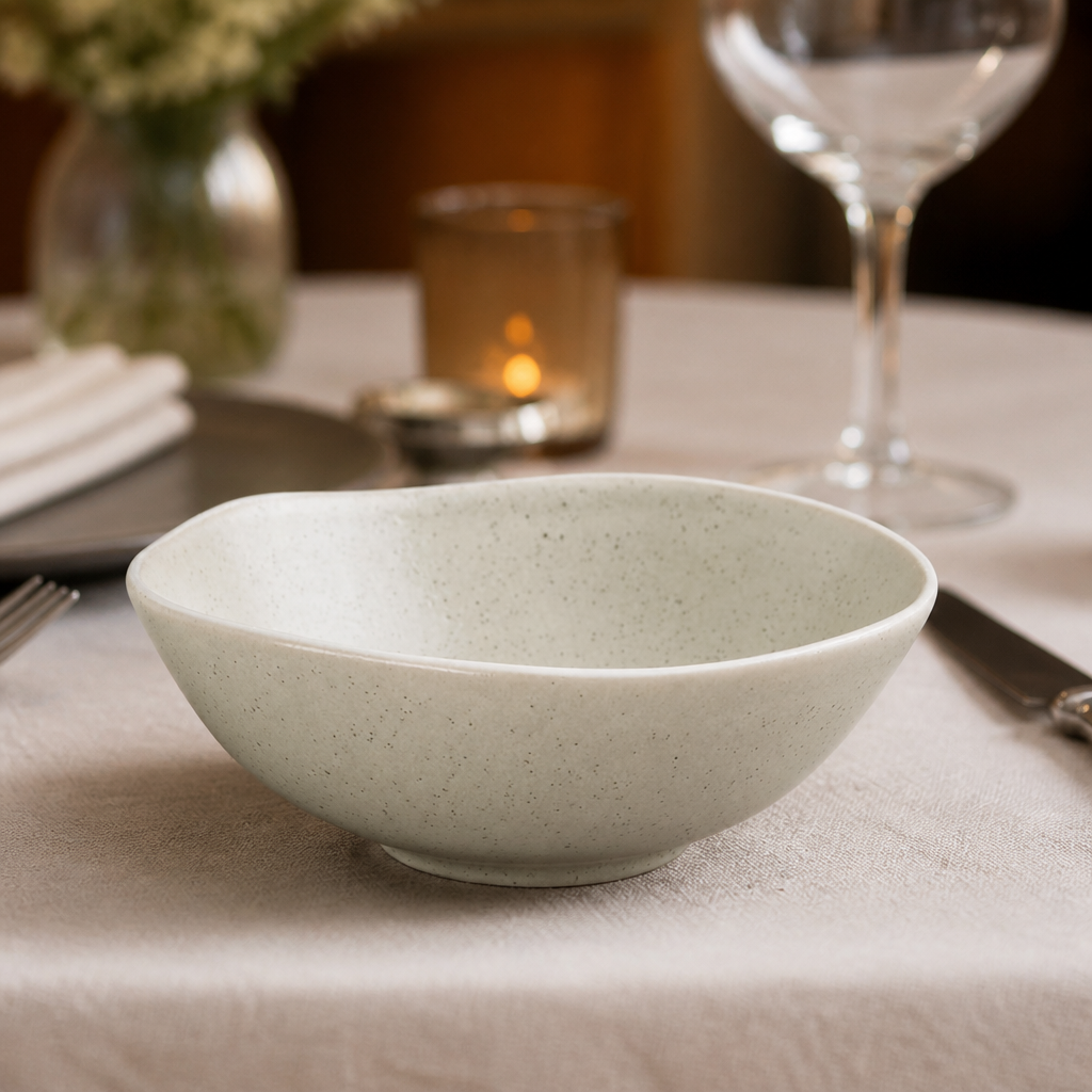 Commercial Deep Salad Bowls 210mm Sandstone 6 Pack