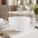 Commercial Cappuccino Cups 440ml Plain Whiteware 6 Pack