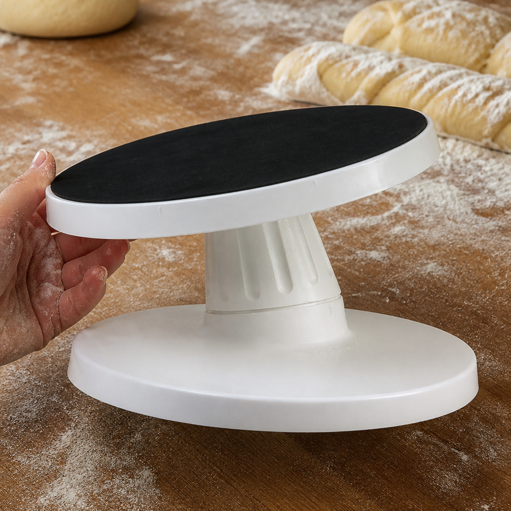 Commercial Tilting Icing Turntable 143mm Diameter for cake decorating