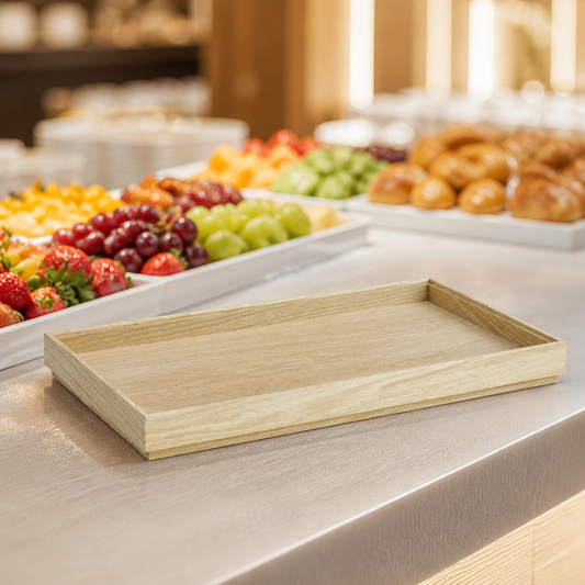 Commercial Wooden Box GN 1/1 530x325x45mm Stackable Storage