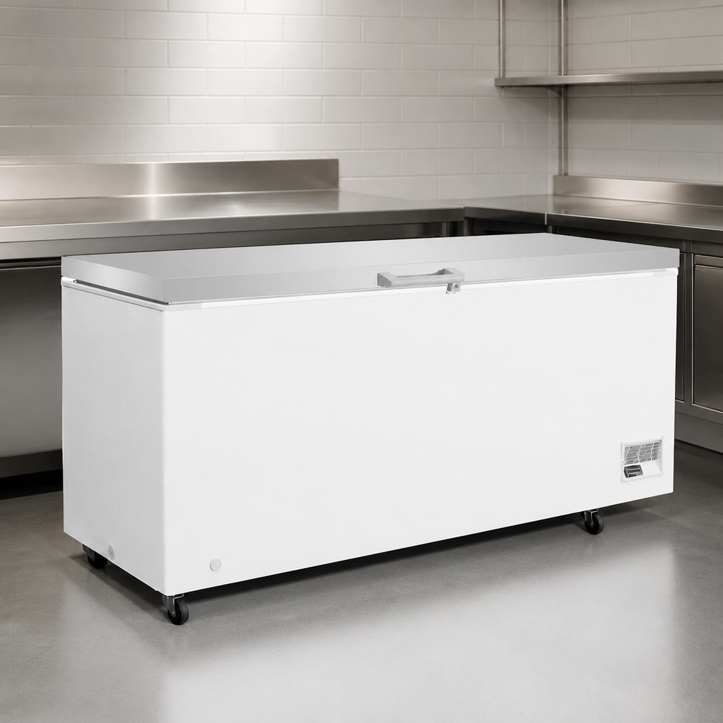 Commercial Chest Freezer 581Ltr with Stainless Steel Lid