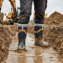 Premium Non-Metallic Neoprene Safety Wellingtons with Protective Toecap and Midsole for Robust Durability - Sizes 3-13