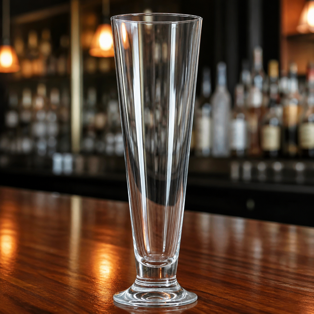 Set of 6 premium 370ml commercial pilsner glasses