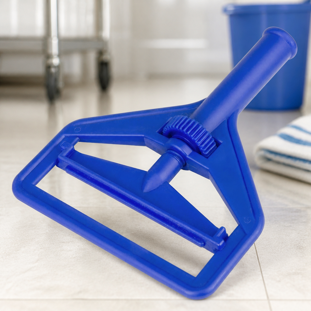 Commercial Mop Head Clip Blue for Easy Colour-Coded Cleaning