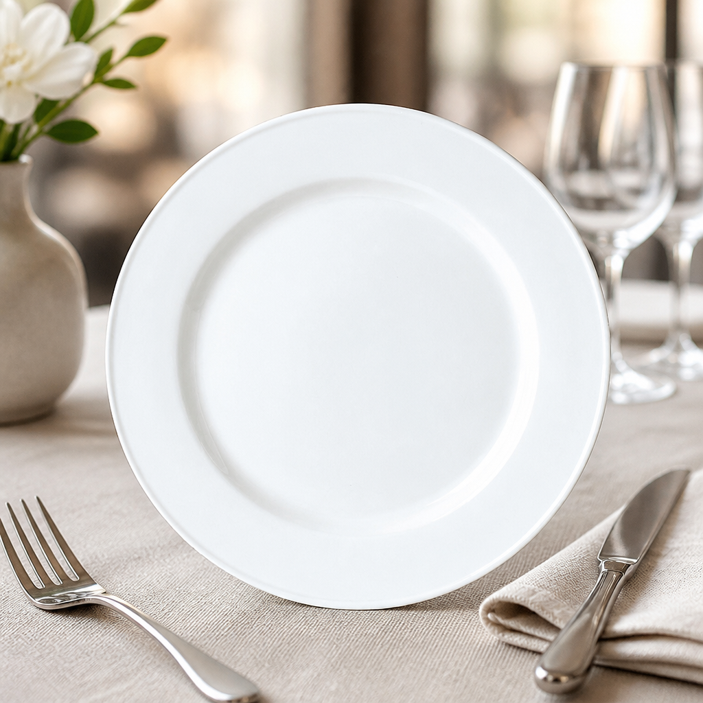 Commercial Service Plates 300mm - 12 Pack Porcelain