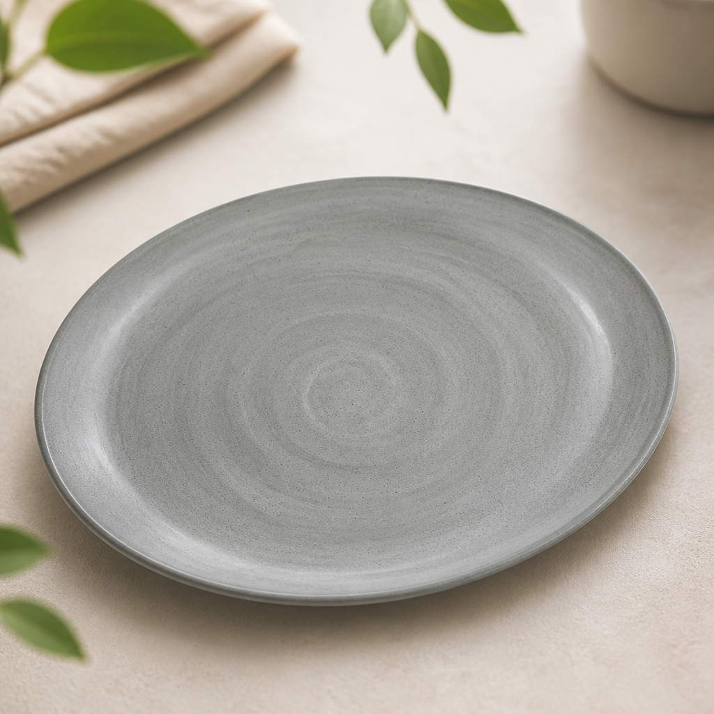 Commercial Oval Coupe Plates 202x152mm Dove Colour 24 Pack