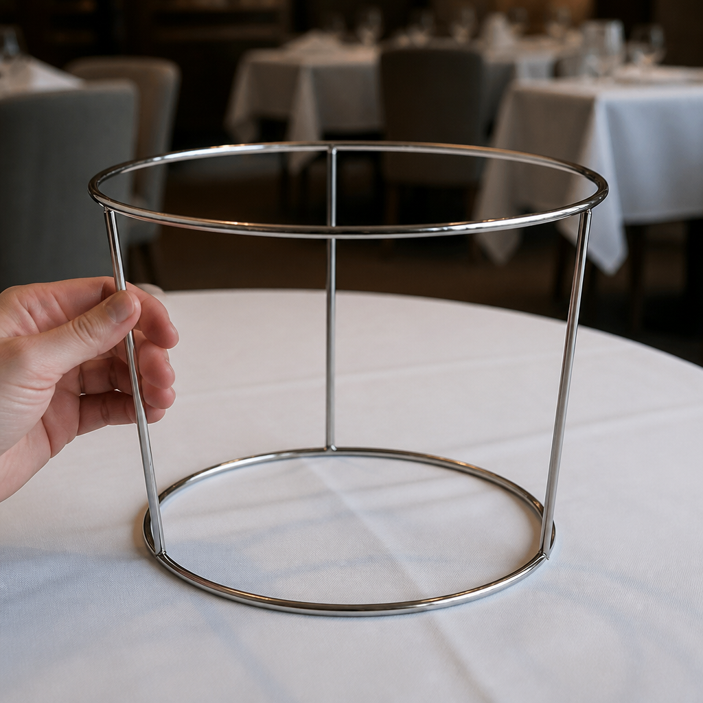 Commercial Seafood Platter Stand 250mm Stainless Steel