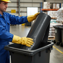 Premium Heavy Duty Wheelie Bin Liner 300G - 686x1168x295MM for Efficient Waste Management (Case of 100)