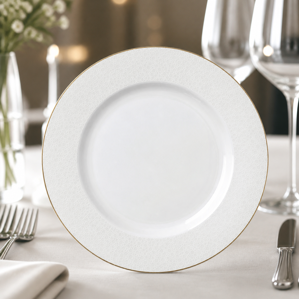 Commercial Fizz Plates 300mm Bone China 12 Pack