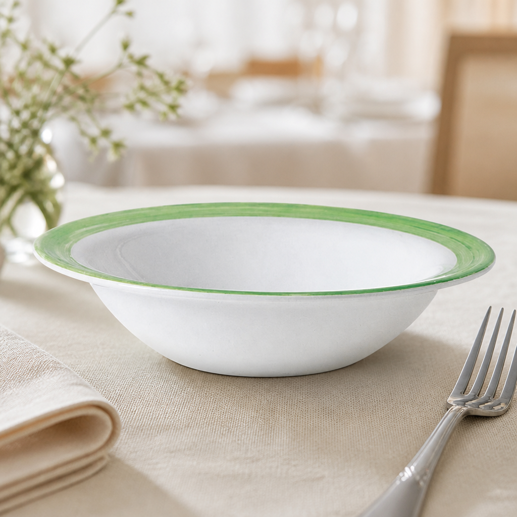 Pack of 36 Commercial Brush Rim Bowls 120mm for foodservice