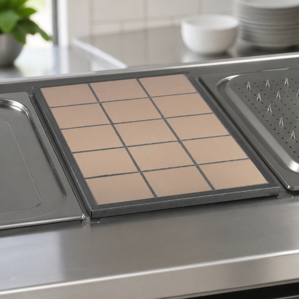 Commercial Heated Bain Marie Topper Tiled Insert 10kg Capacity