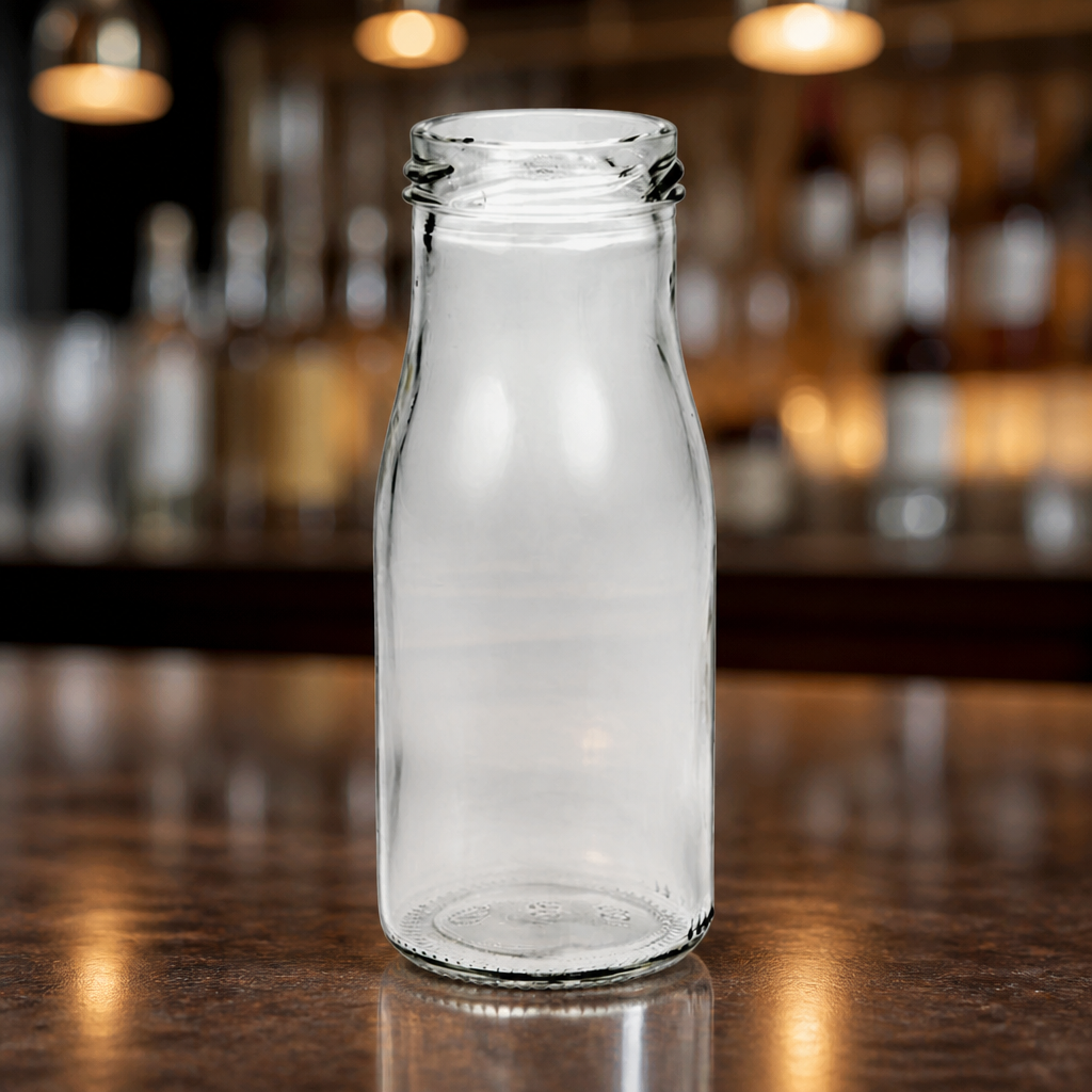 Commercial Mini Milk Bottles 155ml Pack of 18 for Catering