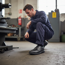Premium Lightweight Executive Safety Shoe with Steel Toecap and Composite Midsole for All-Day Comfort and ESD Protection