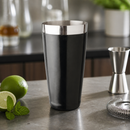 Commercial Cocktail Shaker 828ml Black Vinyl Coated Finish