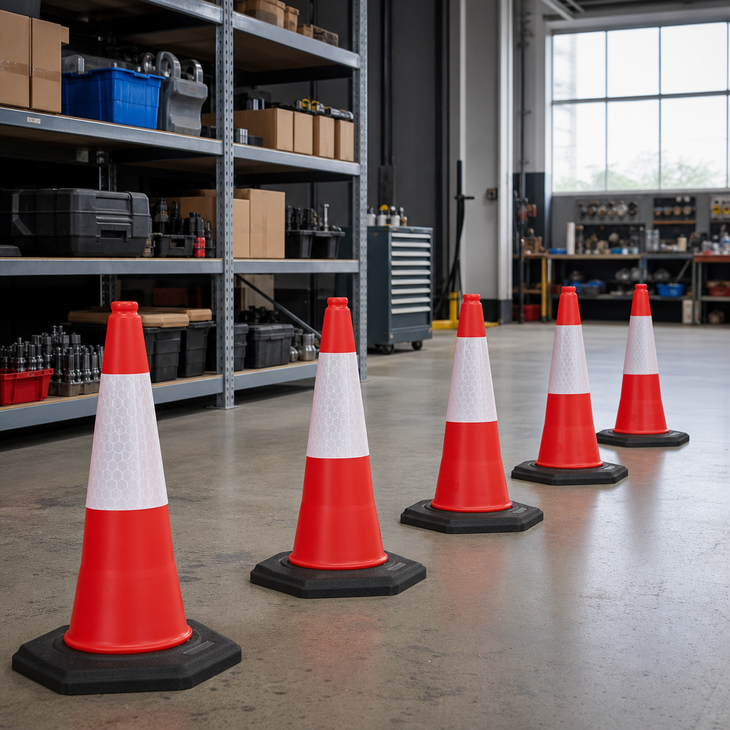 750mm Road Safety Cones – Pack of 5