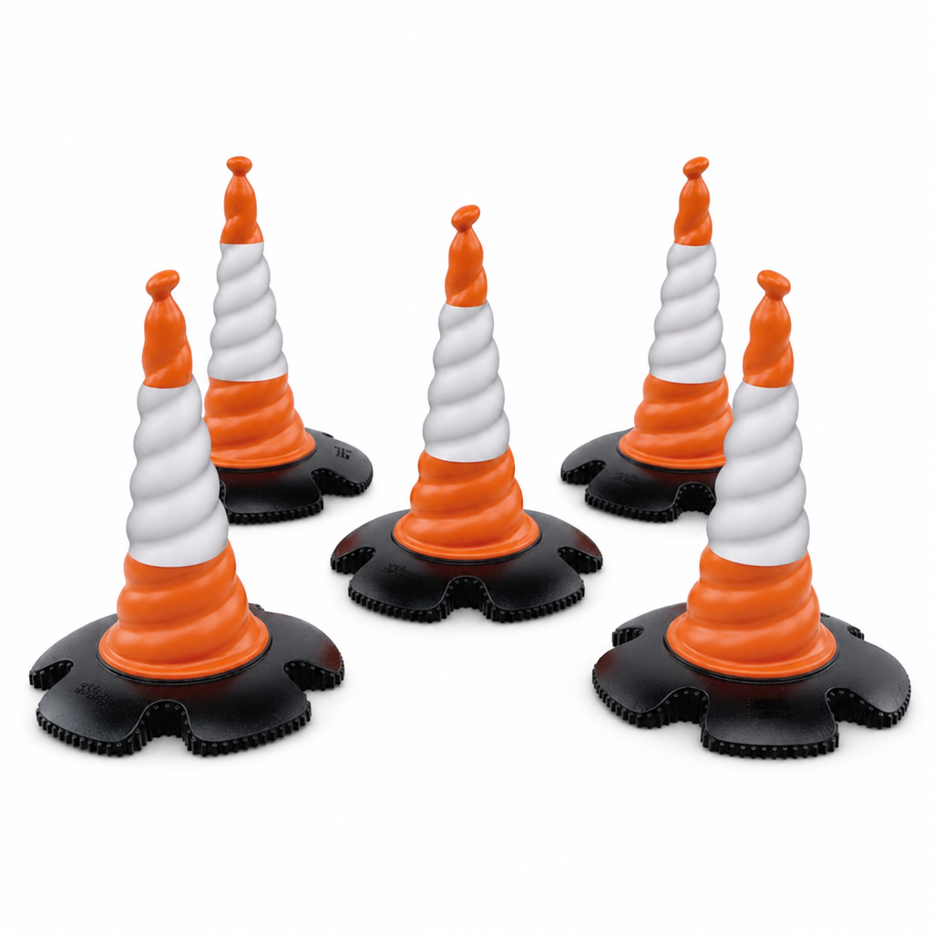 750mm Road Safety Cones – Pack of 5