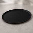Commercial Fibreglass Non-Slip Tray Black 685mm Oval
