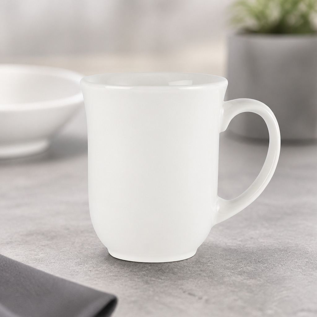 Commercial Elegant Mugs 284ml - 24 Pack Whiteware Set