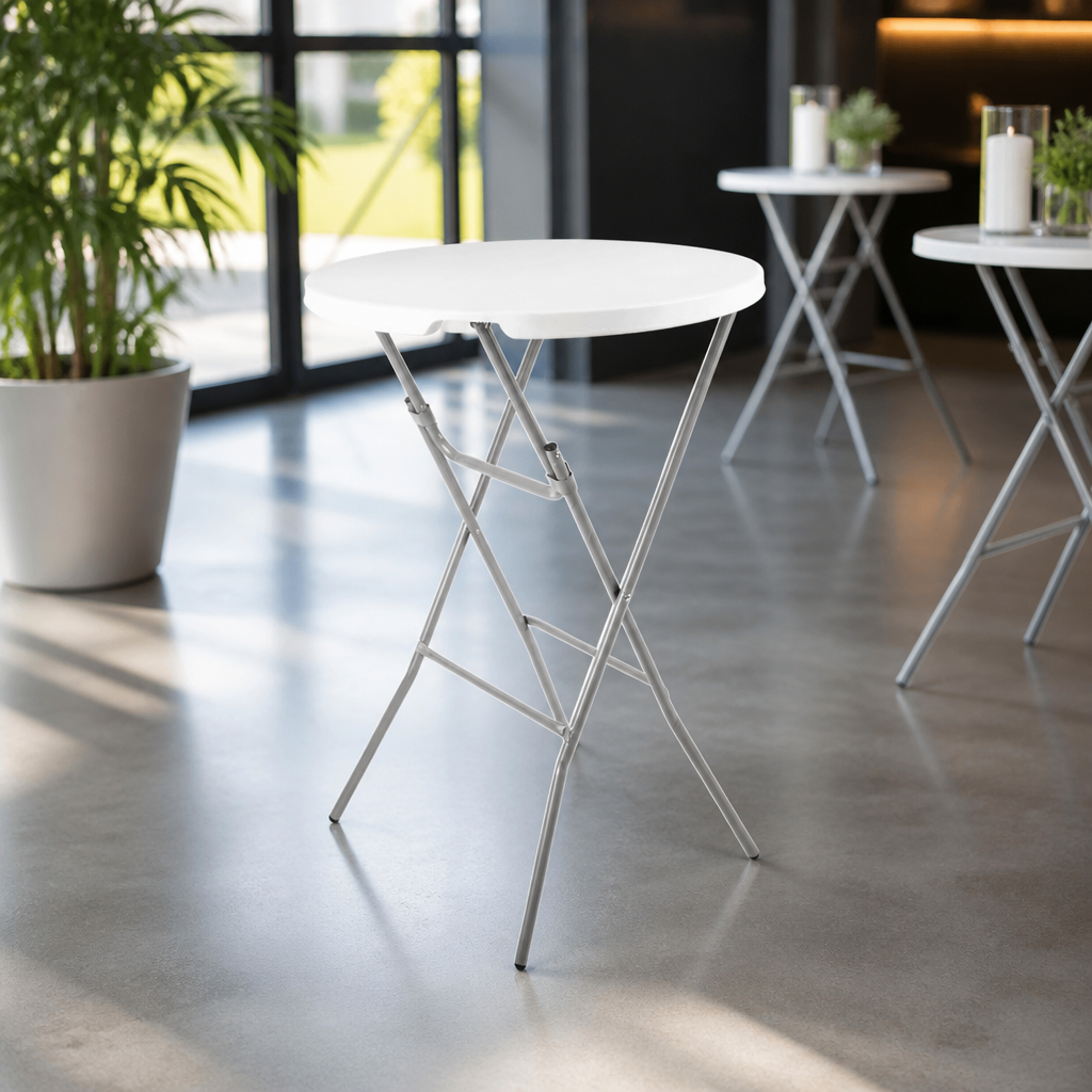 Commercial Round Folding Table 800mm for Outdoor Use