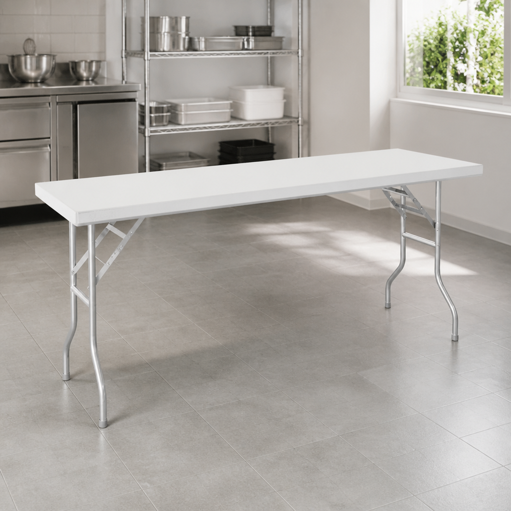 Commercial Stainless Steel Folding Work Table 1830x610mm