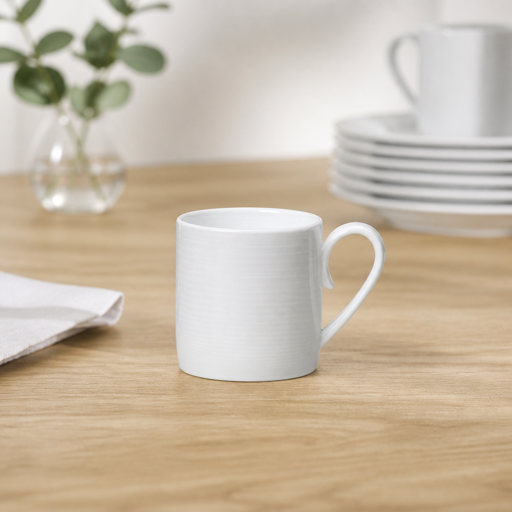 100ml Commercial Coffee Mugs 12 Pack Bone China