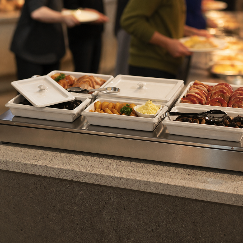 Commercial Hot Plate 3 x 1/3 GN Capacity Compact Design