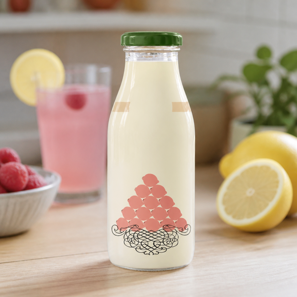 Commercial Pink Lemonade Soft Drink 250ml Glass Bottle 12 Pack