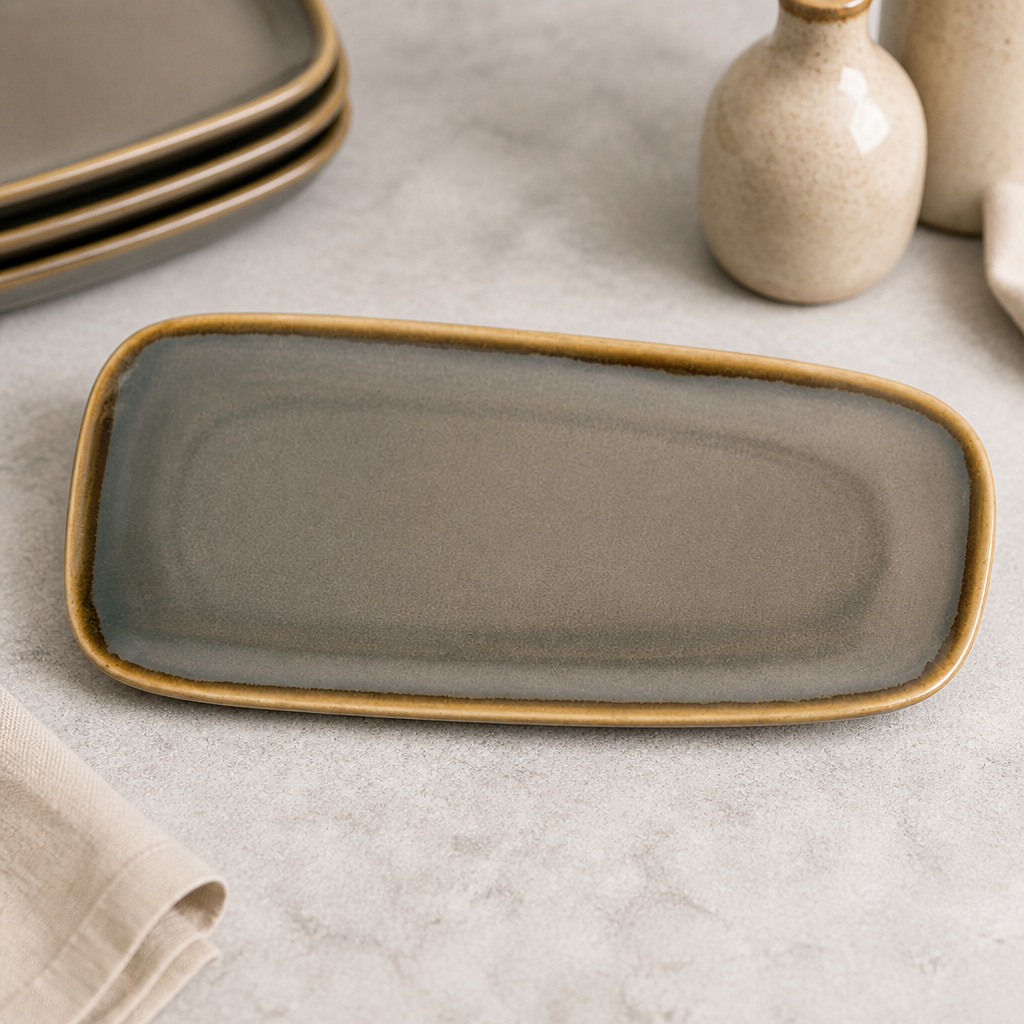 Commercial 295mm Smoke Platter - Set of 4 Serving Plates