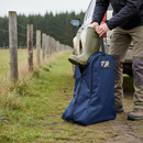 Premium Heavy Duty Boot Bag with Mesh Window and Webbing Handle - 28L Capacity and Ventilation Features