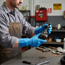 Premium Latex Gauntlet Gloves - Seamless Liner, High Flexibility, Food Safe up to 100°C