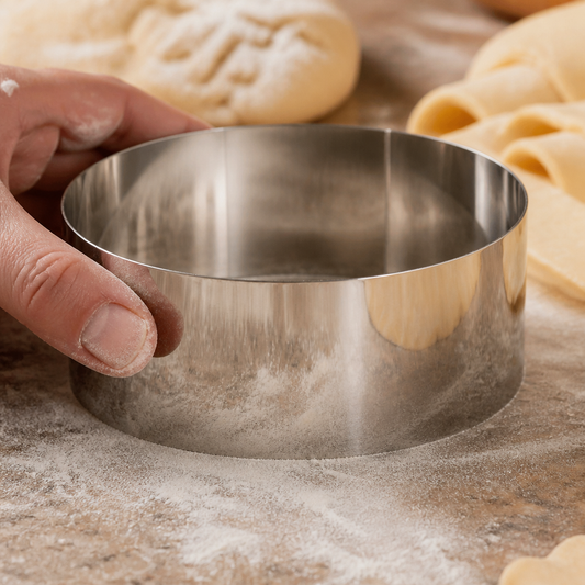 Commercial Stainless Steel Mousse Ring 35 x 90mm Plating Mould