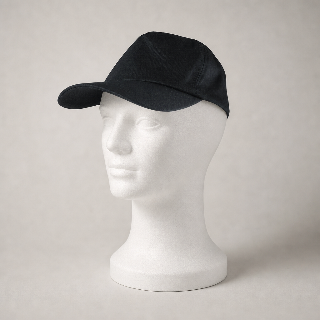 Adjustable Black Baseball Cap for catering uniforms
