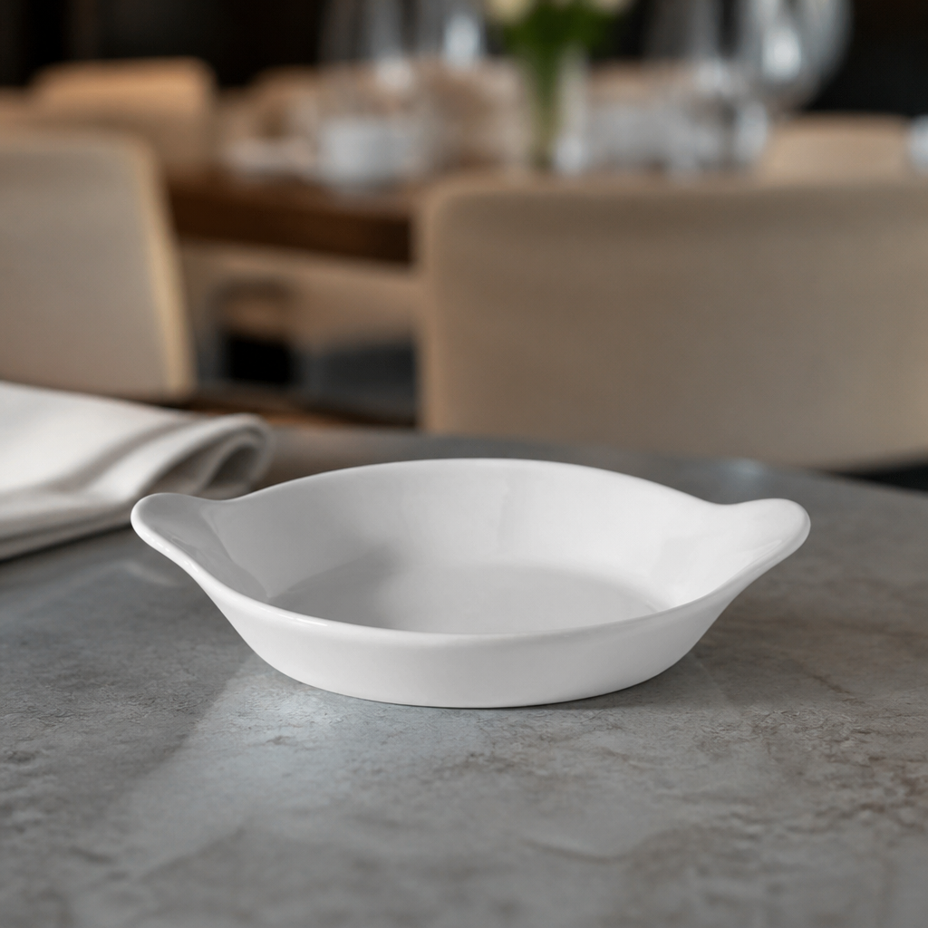 Round Eared Dishes 130mm serving plates, 12 pack