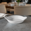 Commercial Porcelain Tapas Bowls 130mm Round Eared Dishes 12 Pack