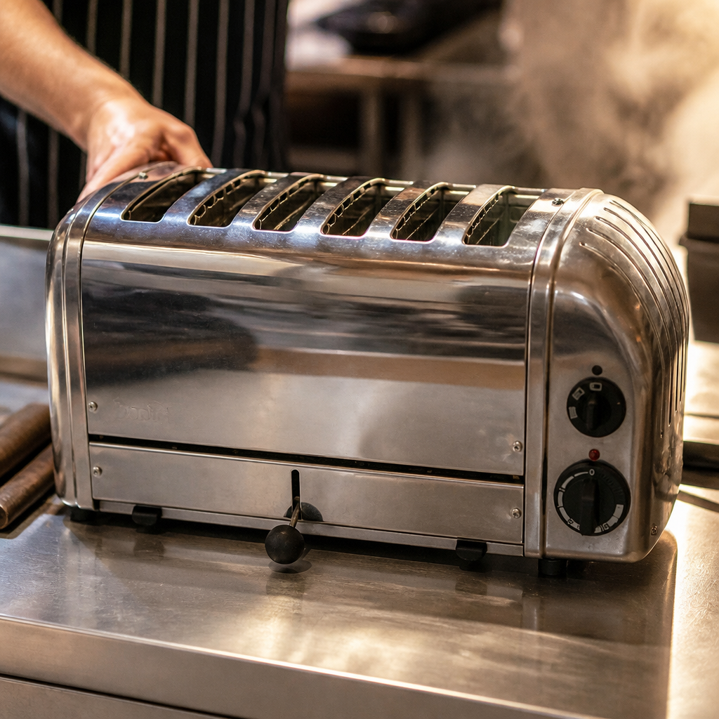 Commercial 6 Slot Bun Toaster for 115mm diameter buns