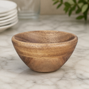 Commercial Acacia Bowl 100mm - Wooden Dinnerware for Serving