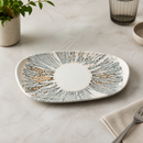 Commercial Ceramic Oblong Plates Pink Opal 260x150mm 12 Pack